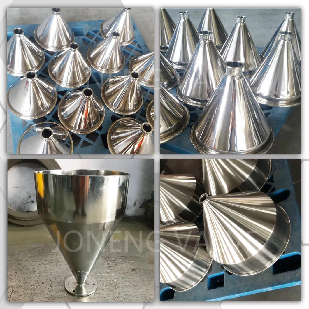 Stainless Steel Hygienic 30L Conical Machine Hopper with Different Capacity