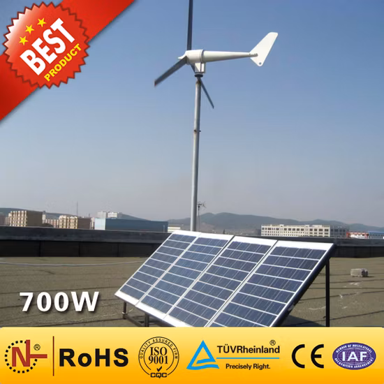 Wind Solar Hybrid Power System /Wind Turbine /Solar Power System (700W) Wind Generator System for Home Use Wind Power Wind Mill Solar System